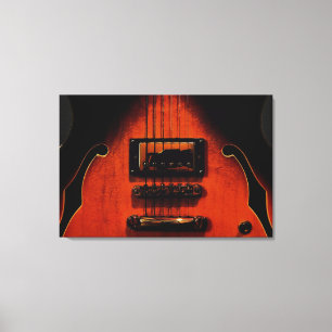 Copie de toile étirée par guitare douce de bleus