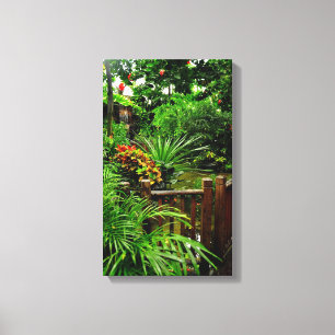 Copie de toile étirée par jardin tropical