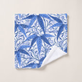 Copie de William Morris, bleu de cobalt et blanc (Gant de toilette)