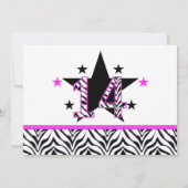 Copie de zèbre : 14ème Invitations de fête (Dos)