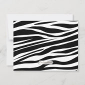 Copie de zèbre et invitation de douche d'accent de (Dos)