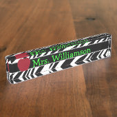 Copie de zèbre et plaque d'identification d'Apple (Taille)