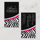 Copie de zèbre {verticale} : : Carte de visite (Devant / Derrière)