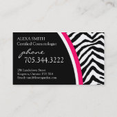 Copie de zèbre {verticale} : : Carte de visite (Dos)