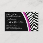 Copie de zèbre {verticale} : : Carte de visite (Dos)