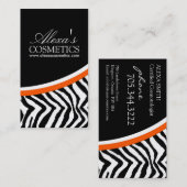 Copie de zèbre {verticale} : : Carte de visite (Devant / Derrière)