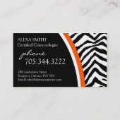 Copie de zèbre {verticale} : : Carte de visite (Dos)