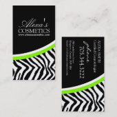 Copie de zèbre {verticale} : : Carte de visite (Devant / Derrière)