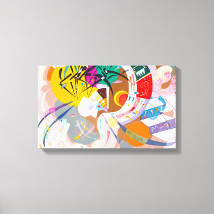Copie dominante de toile de courbe de Kandinsky