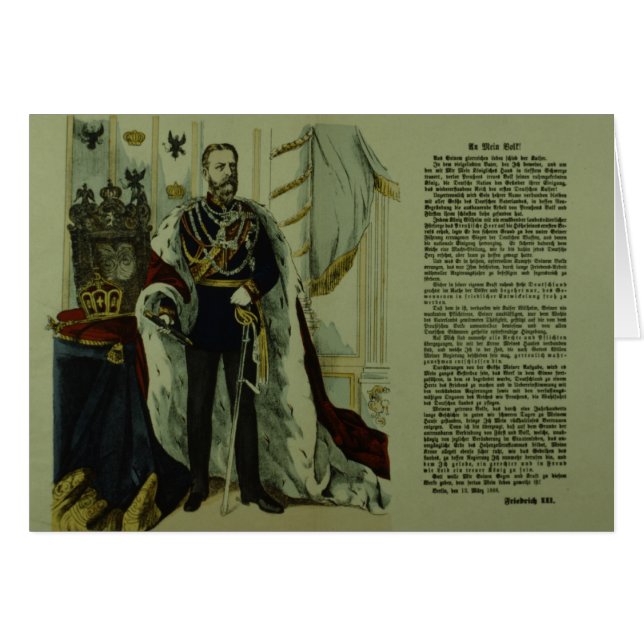 Copie d'une déclaration de Frederick III (Devant horizontal)