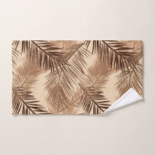 Copie en feuille de palmier, brun foncé, Tan et (Serviette à main)