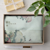 COPIE JAPONAISE de FLEUR AVEC le papier de soie de (Cadeau)