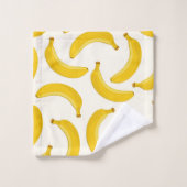 Copie, jaune et blanc de fruit tropical de bananes (Gant de toilette)