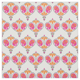 Copie rose du tissu Paisley de motif de Paisley