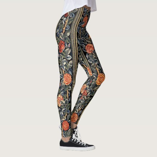 Copie rose Legging de Nouveau d'art de fleurs (Droite)