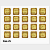 Copie signée - Stickers Carrés (#12) (Feuille)