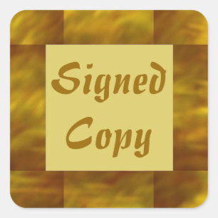 Copie signée - Stickers Carrés (#12)