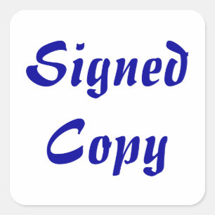 Copie signée - Stickers Carrés (#23)