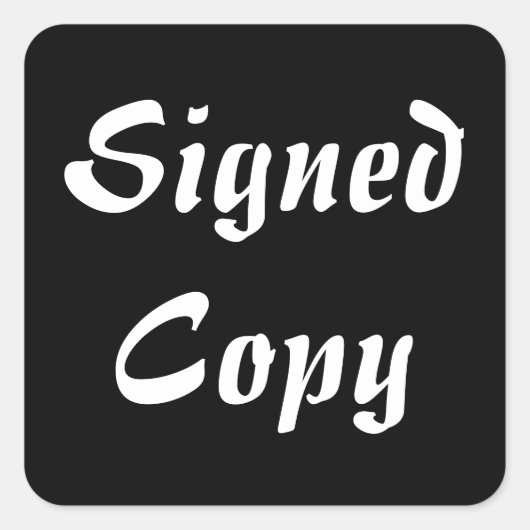 Copie signée - Stickers Carrés (#25) (Devant)