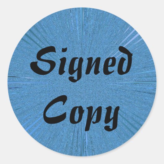 Copie signée - Stickers ronds (#1) (Devant)