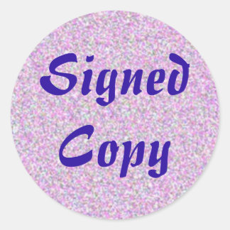 Copie signée - Stickers ronds (#10)