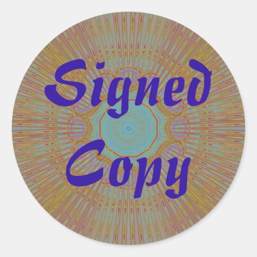 Copie signée - Stickers ronds (#11) (Devant)
