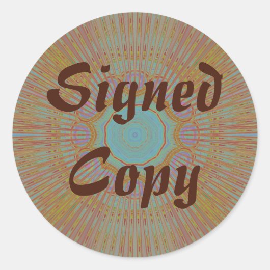Copie signée - Stickers ronds (#12) (Devant)
