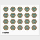 Copie signée - Stickers ronds (#14) (Feuille)