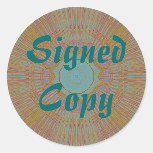 Copie signée - Stickers ronds (#14) (Devant)