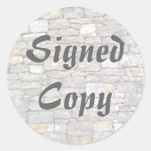 Copie signée - Stickers ronds (#16)