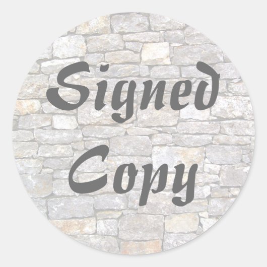 Copie signée - Stickers ronds (#16) (Devant)