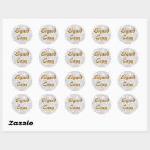 Copie signée - Stickers ronds (#17) (Feuille)