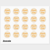 Copie signée - Stickers ronds (#20) (Feuille)