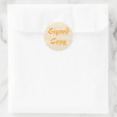 Copie signée - Stickers ronds (#20) (Sac)