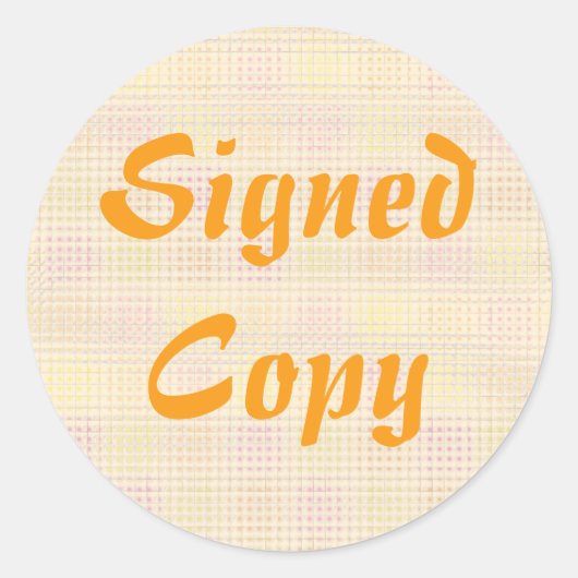 Copie signée - Stickers ronds (#20) (Devant)