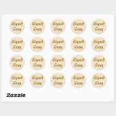 Copie signée - Stickers ronds (#22) (Feuille)