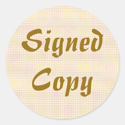 Copie signée - Stickers ronds (#22) (Devant)
