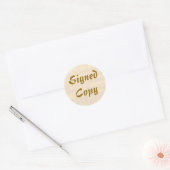 Copie signée - Stickers ronds (#22) (Enveloppe)