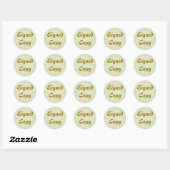 Copie signée - Stickers ronds (#23) (Feuille)