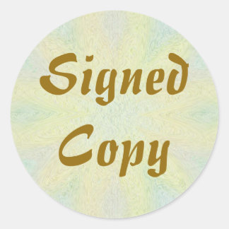 Copie signée - Stickers ronds (#23)