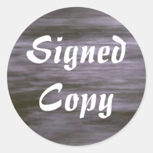 Copie signée - Stickers ronds (#27)