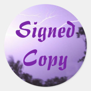 Copie signée - Stickers ronds (#28)