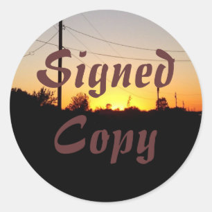 Copie signée - Stickers ronds (#29)