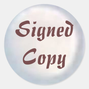Copie signée - Stickers ronds (#30)