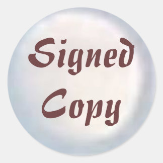 Copie signée - Stickers ronds (#30)
