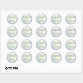 Copie signée - Stickers ronds (#34) (Feuille)