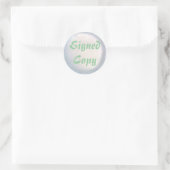 Copie signée - Stickers ronds (#34) (Sac)