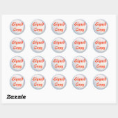 Copie signée - Stickers ronds (#36) (Feuille)