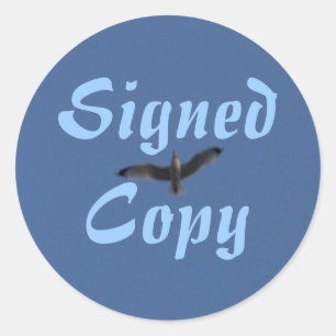 Copie signée - Stickers ronds (#38)