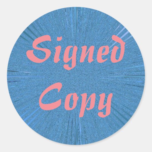 Copie signée - Stickers ronds (#4) (Devant)